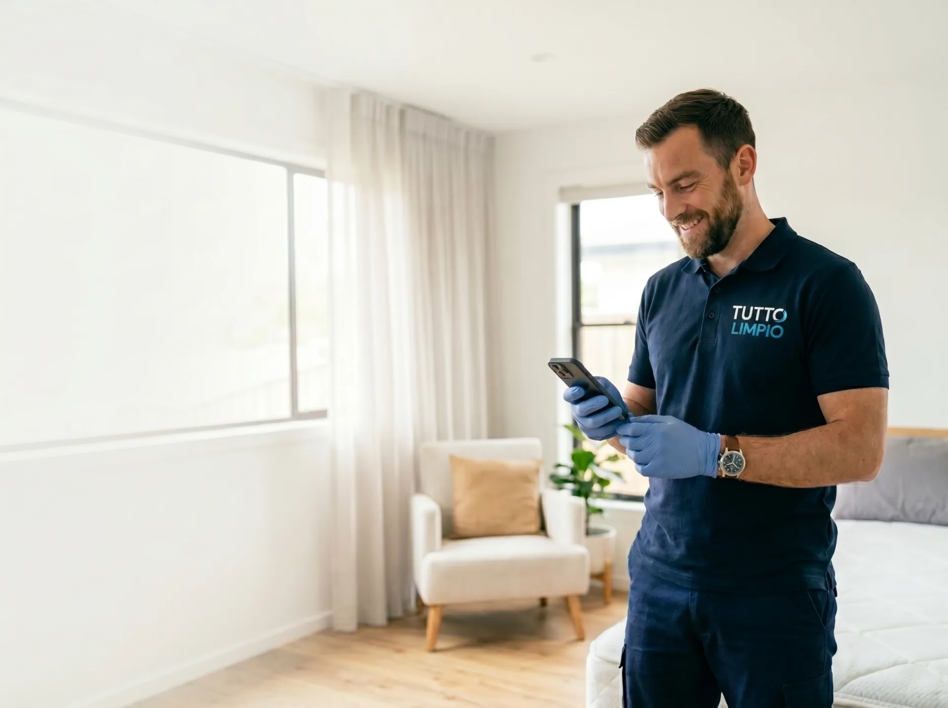 Equipo de TUTTO LIMPIO listo para trabajar